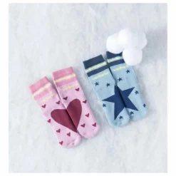 Chaussettes Cœurs | Rose