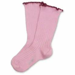 Chaussettes Delphine | Rose tendre