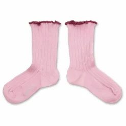 Chaussettes Delphine | Rose tendre
