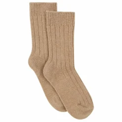Chaussettes en cachemire et laine Chamois | Taupe
