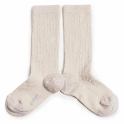 Chaussettes en laine mérinos Adèle | Crème