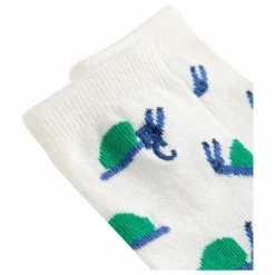 Chaussettes Escargot Coton Bio | Blanc
