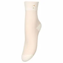Chaussettes Floral Extra Fines | Ecru