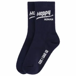 Chaussettes Happy Human | Bleu