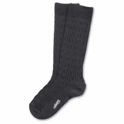 Chaussettes Hautes Alix Laine mérinos | Gris anthracite