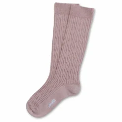 Chaussettes Hautes Alix Laine mérinos | Vieux Rose
