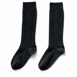 Chaussettes Hautes Pointelle | Bleu marine