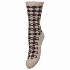 Chaussettes Heart Wola Laine | Beige