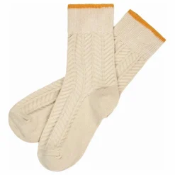 Chaussettes Herringbone | Ecru