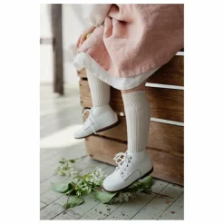 Chaussettes La Haute | Blanc cassé