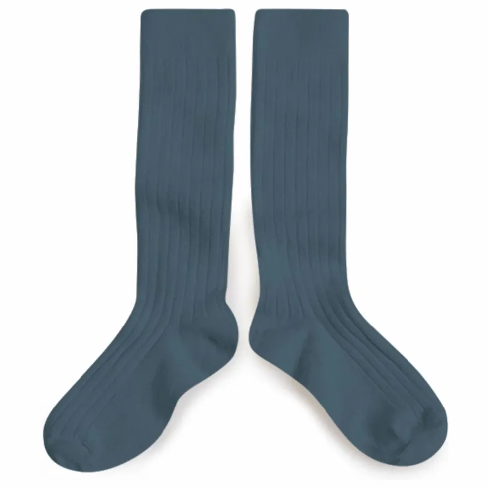 Chaussettes La Haute | Bleu foncé