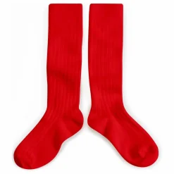 Chaussettes La Haute | Rouge coquelicot