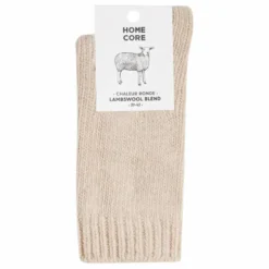 Chaussettes Laine-Rustique | Beige