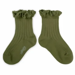 Chaussettes Lili | Vert olive