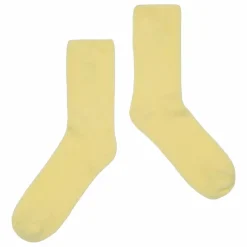 Chaussettes Logo Coton Bio | Jaune