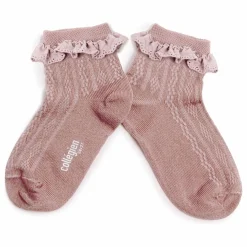 Chaussettes Marie-Antoinette | Vieux Rose