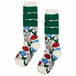 Chaussettes Presto Fleuries | Ecru