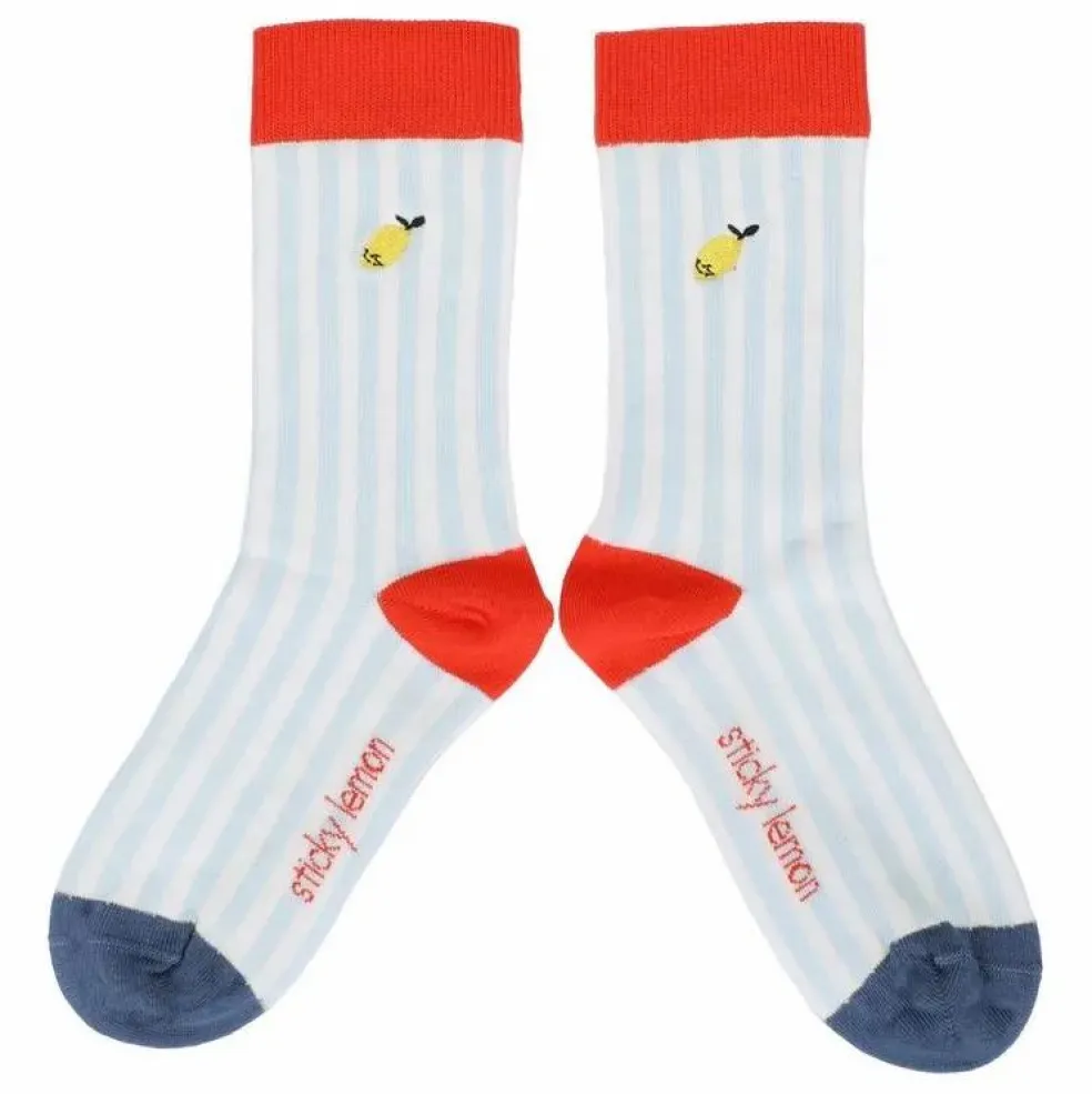 Chaussettes Rayées | Bleu