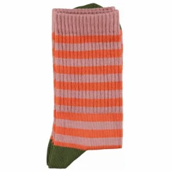 Chaussettes Rayées | Rose