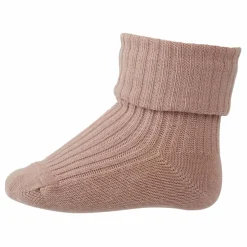 Chaussettes Rib en coton | Rose pâle