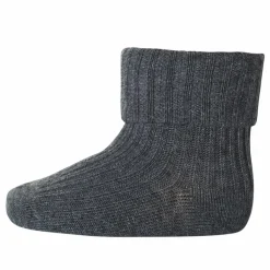 Chaussettes Rib en coton | Gris foncé