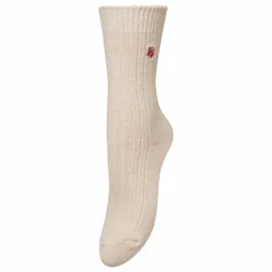 Chaussettes Rose Wola Laine | Beige chiné