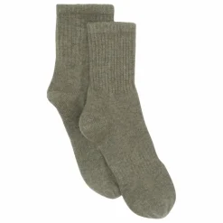 Chaussettes Socks Cachemire | Vert kaki chiné