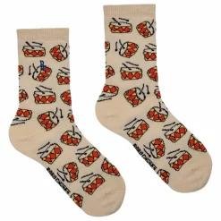 Chaussettes Tambours | Gris galet