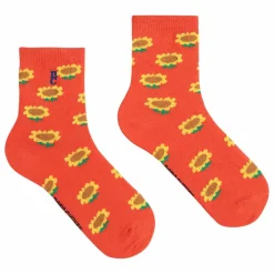 Chaussettes Tournesol Coton Bio | Rouge