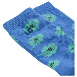 Chaussettes Trèfles Coton Bio | Bleu