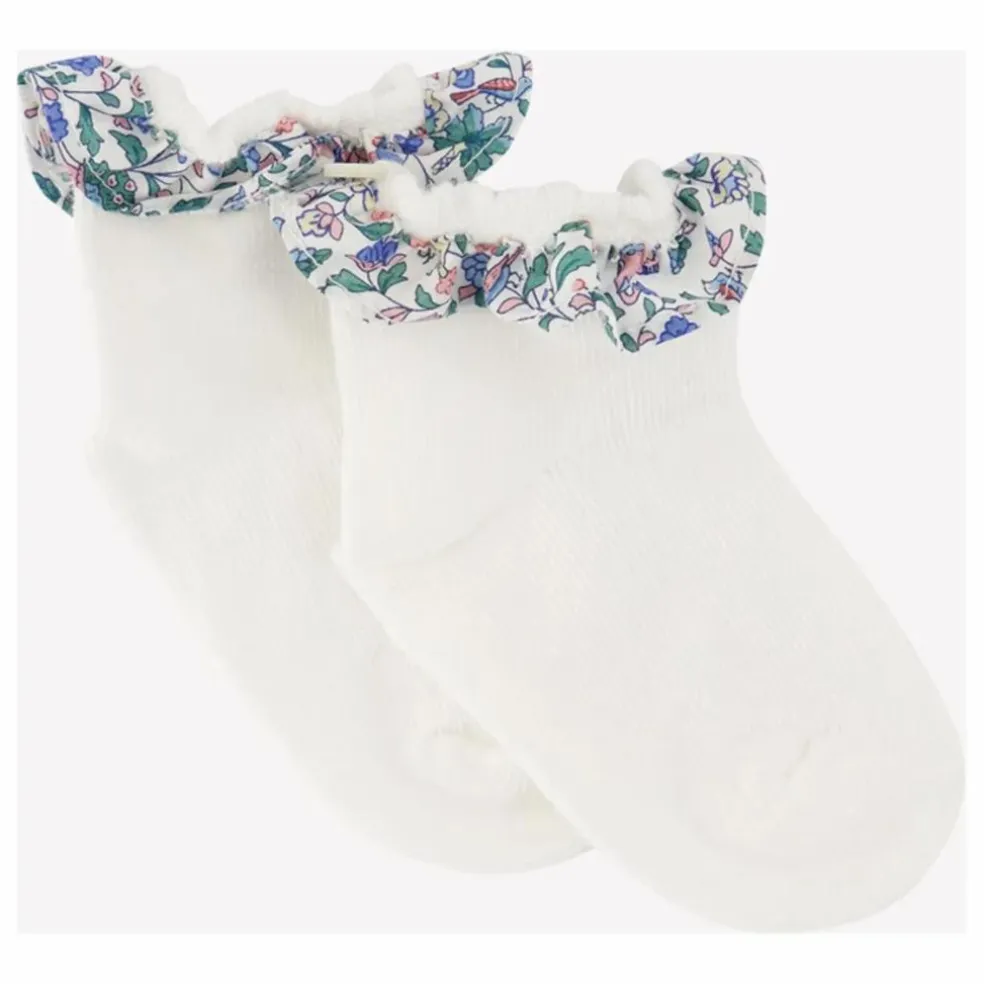 Chaussettes Volants Liberty | Blanc