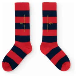 Chaussettes Worm Rayées | Rouge