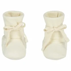 Chaussons Baby Ribbed Coton Bio | Ecru