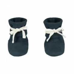 Chaussons Baby Ribbed Coton Bio | Bleu gris