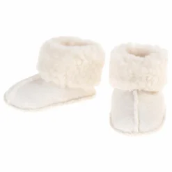 Chaussons Bébé Shearling | Crème