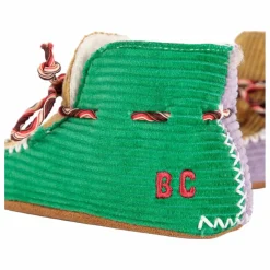 Chaussons Colorblock Velours Côtelé | Marron