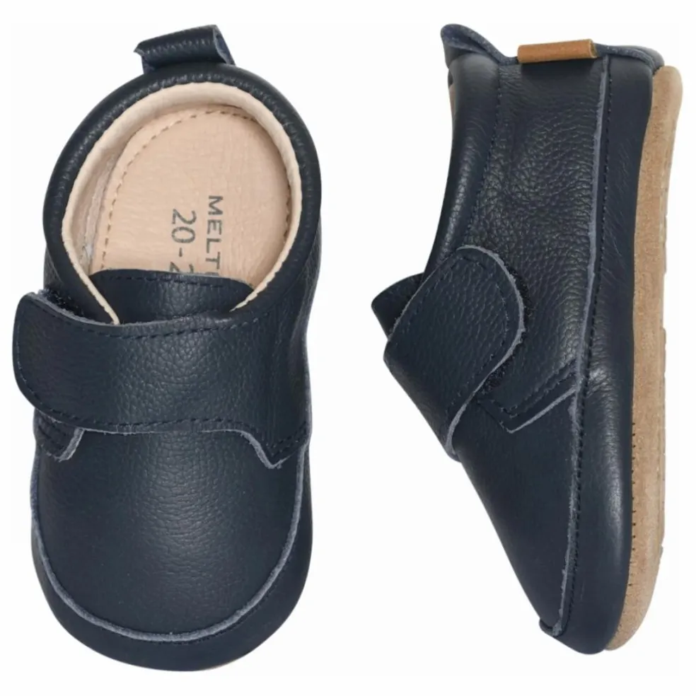 Chaussons Cuir | Bleu marine