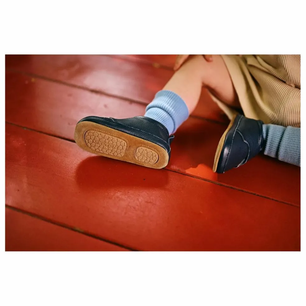 Chaussons Cuir | Bleu marine