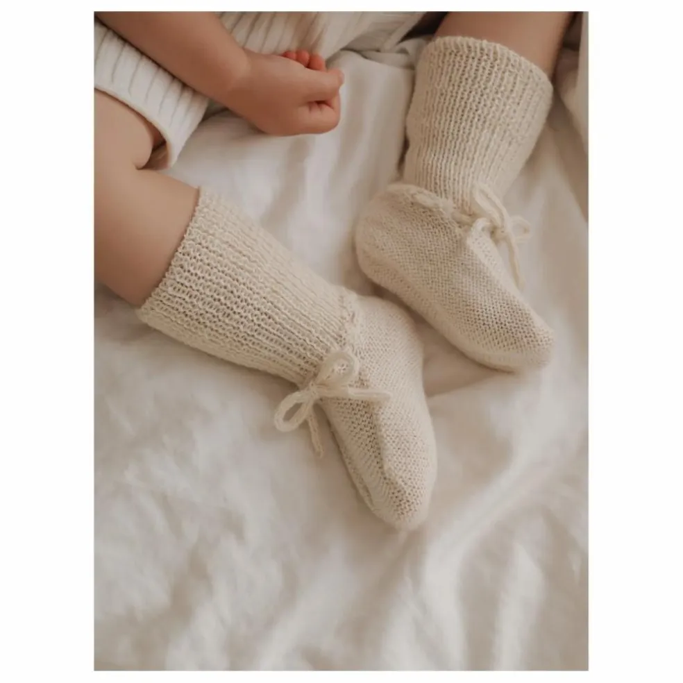 Chaussons en alpaga | Ecru