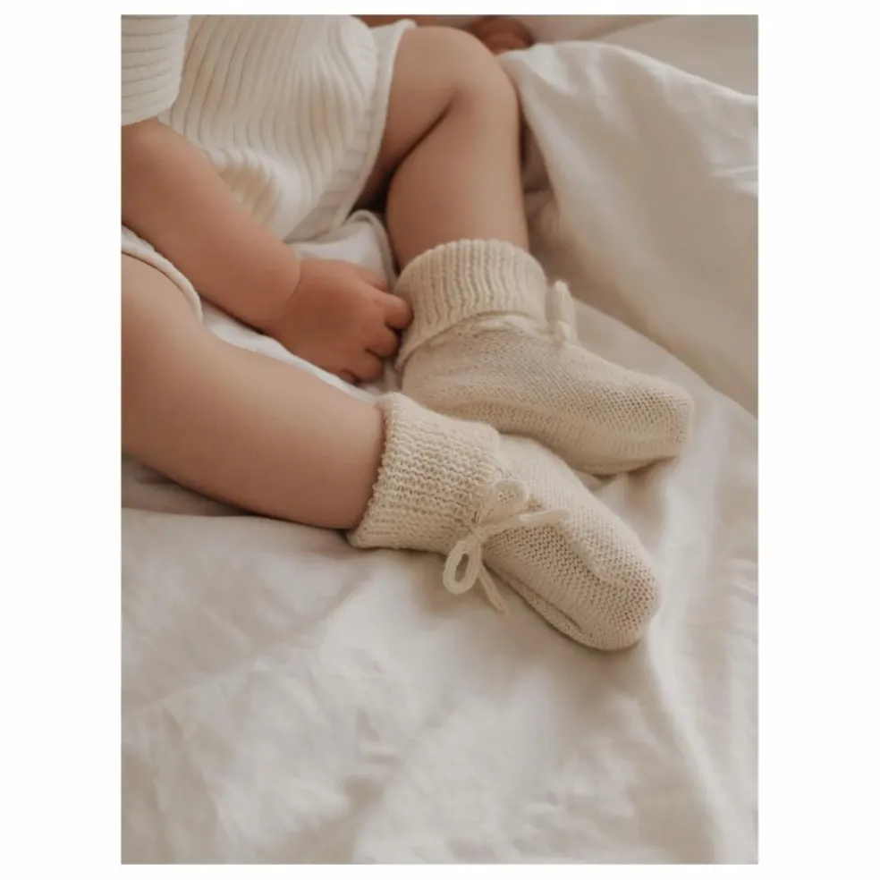 Chaussons en alpaga | Ecru