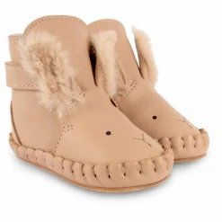 Chaussons Fourrés Kapi Lapin Des Neiges | Rose pâle