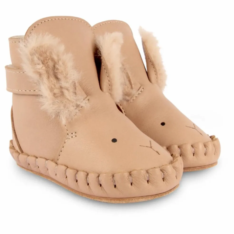Chaussons Fourrés Kapi Lapin Des Neiges | Rose pâle