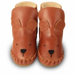 Chaussons Fourrés Ours Kapi | Cognac