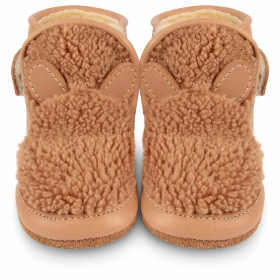 Chaussons Fourrés Richy Ours Brun | Marron glacé
