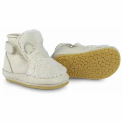 Chaussons Fourrés Richy Ourse Polaire | Ecru