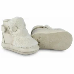 Chaussons Fourrés Richy Ourse Polaire | Ecru