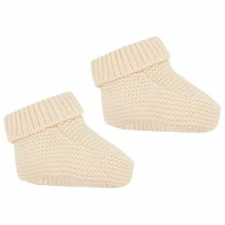 Chaussons Naissance Maille | Beige