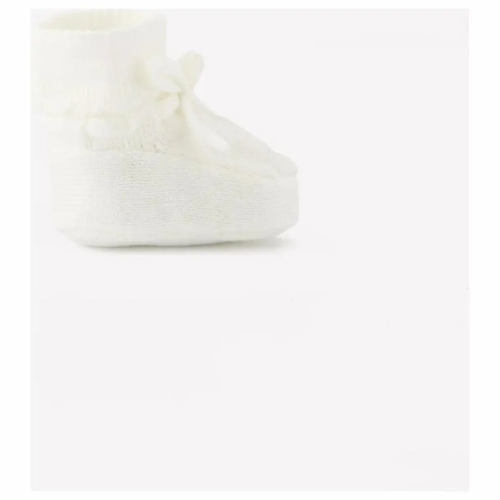 Chaussons Nœuds | Ecru