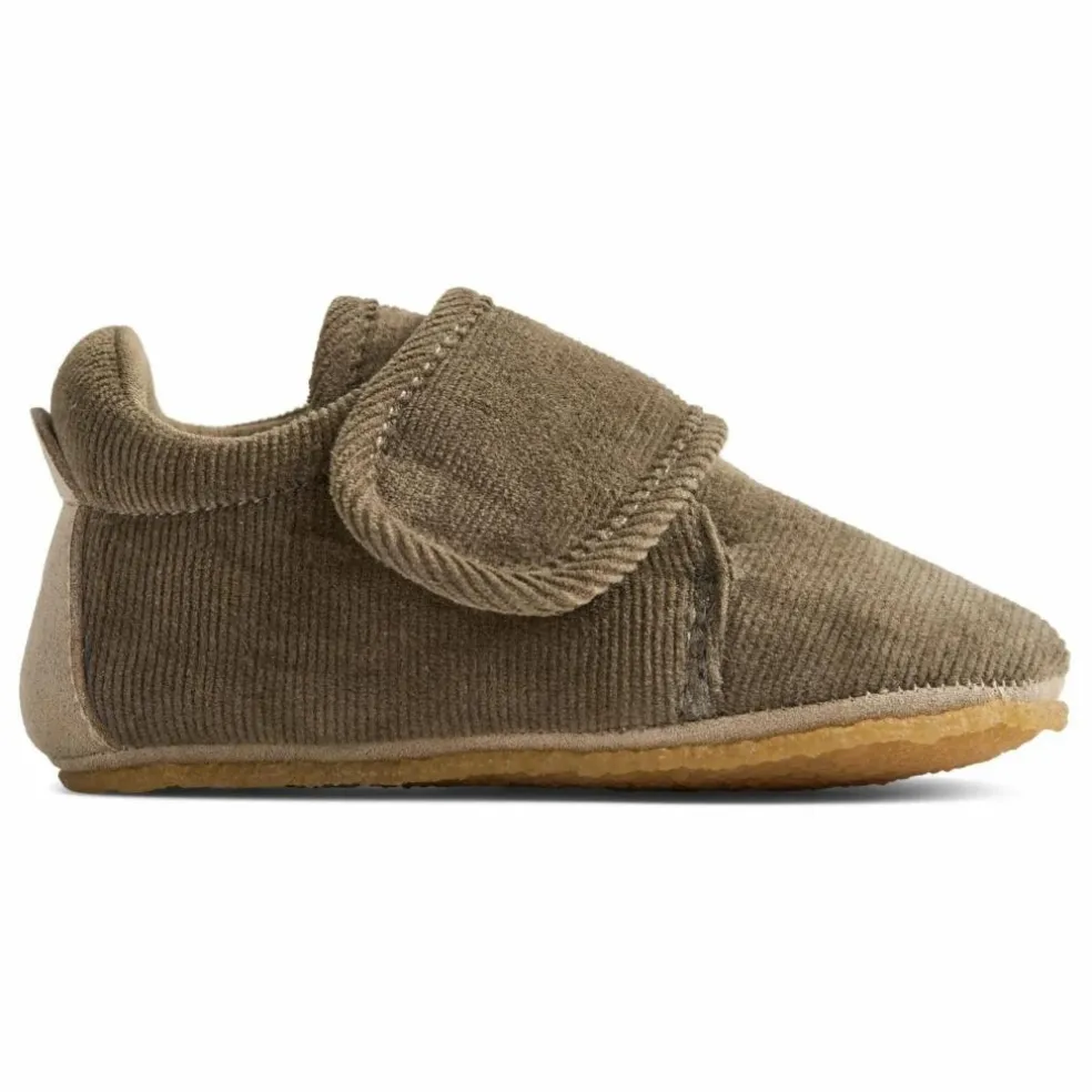 Chaussons Sasha Velours Côtelé | Marron
