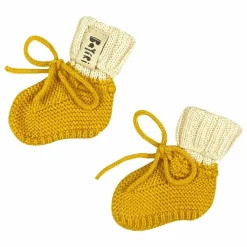 Chaussons Starfish Coton Bio | Jaune moutarde